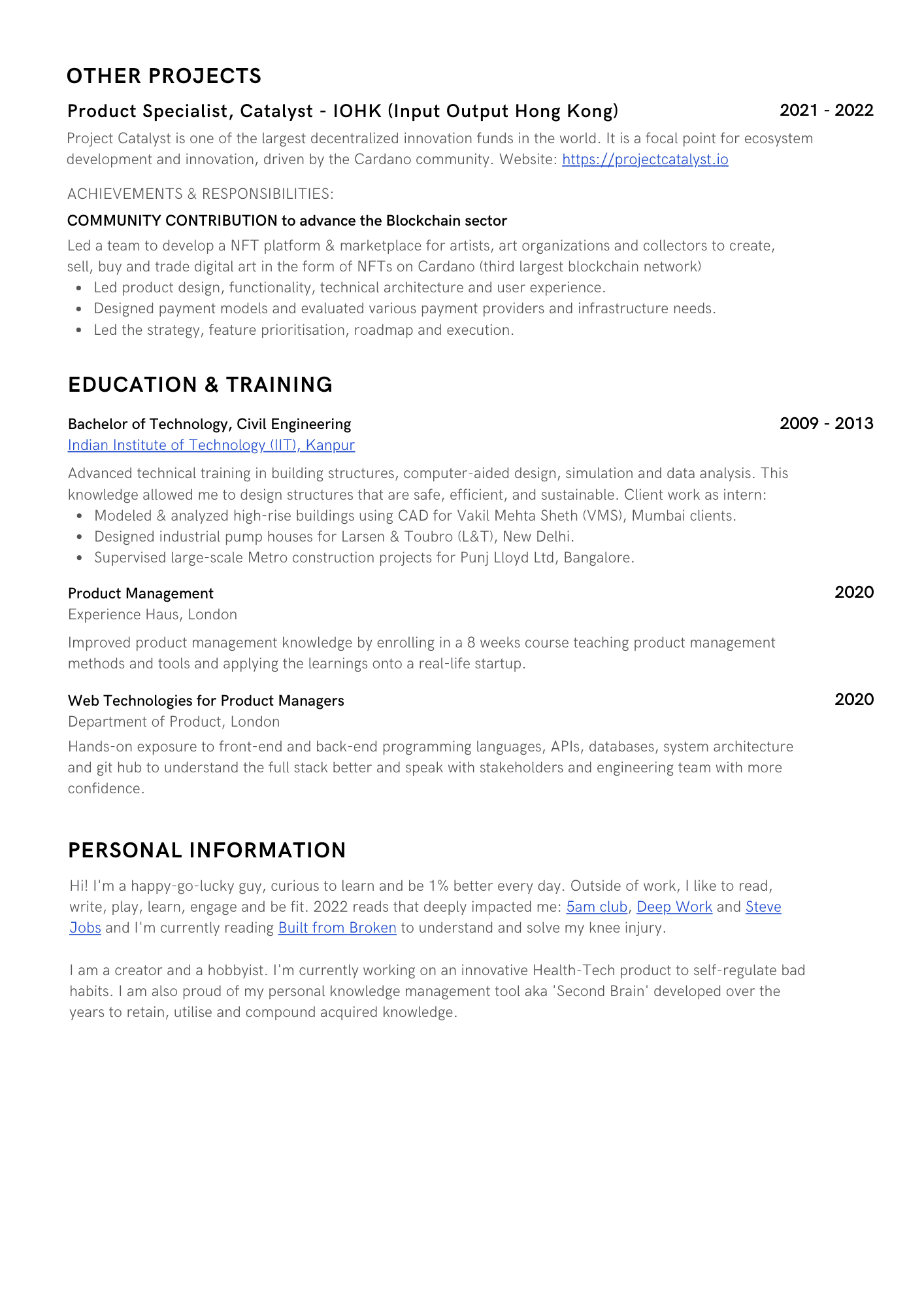 CV page 3